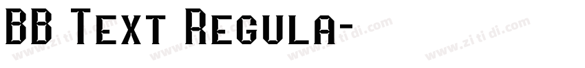 BB Text Regula字体转换